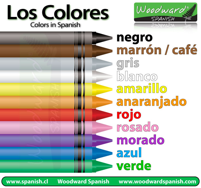 Los Colores - Colors in Spanish