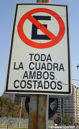 No estacionar toda la cuadra ambos costados