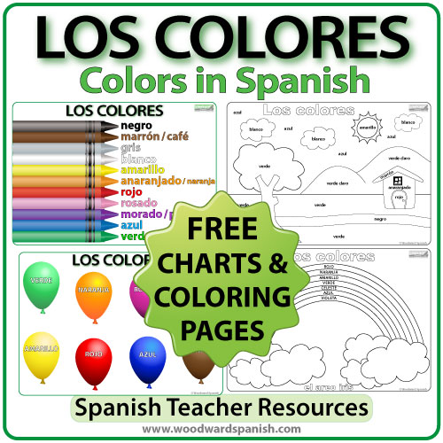 Los Colores – Colorear | Woodward Spanish