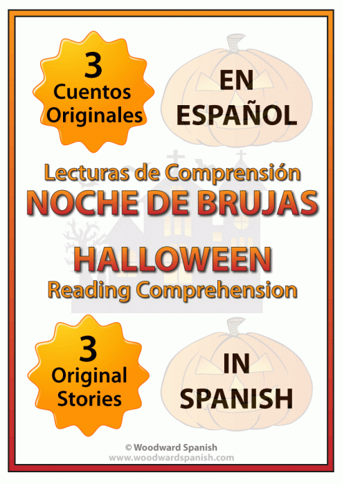 Spanish Reading Passages about Halloween - Lecturas de comprensión en español de la Noche de Brujas