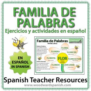 Familia de Palabras - Ejercicios y actividades en español - Worksheets in Spanish about Word Families