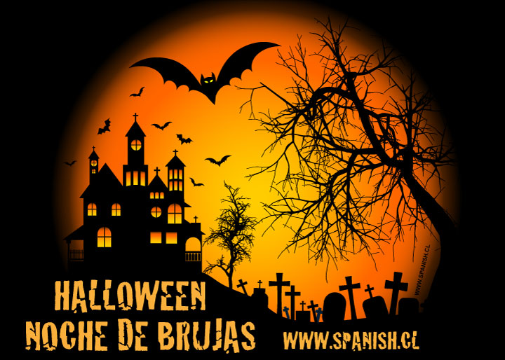 Halloween Vocabulary in Spanish with Teacher Resources
