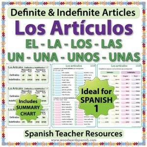 Spanish Articles Worksheets – Definite and Indefinite Articles