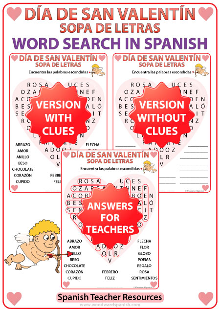 San Valentin Chocolates - Spanish Card