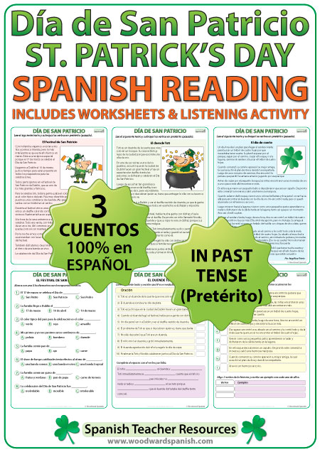 Día de San Patricio - 3 lecturas - Spanish Reading about St. Patrick's Day