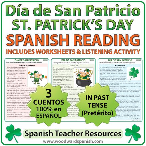 Spanish Reading - Saint Patrick's Day - Lecturas del Día de San Patricio