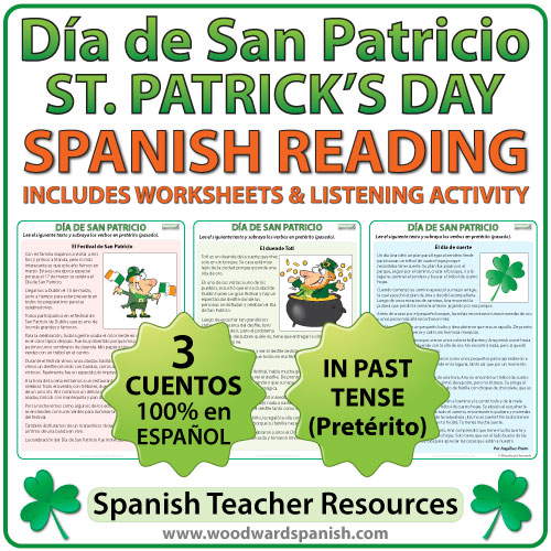 Spanish Reading - Saint Patrick's Day - Lecturas del Día de San Patricio