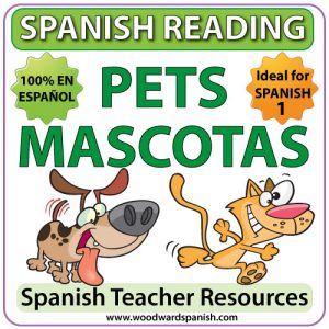 Spanish Reading Activities about Pets - Lecturas en español - Las Mascotas