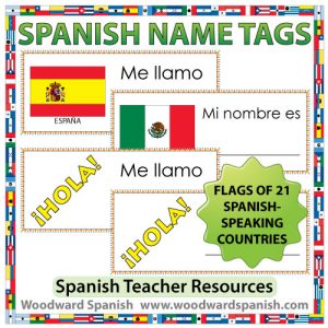 Spanish Name Tags - Etiquetas para Nombres en español