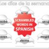 Spanish Days of the Week UFO worksheet - Los días de la semana