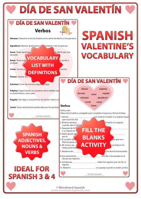 Valentine's Day Sampler for Lower Elementary (English and Spanish)