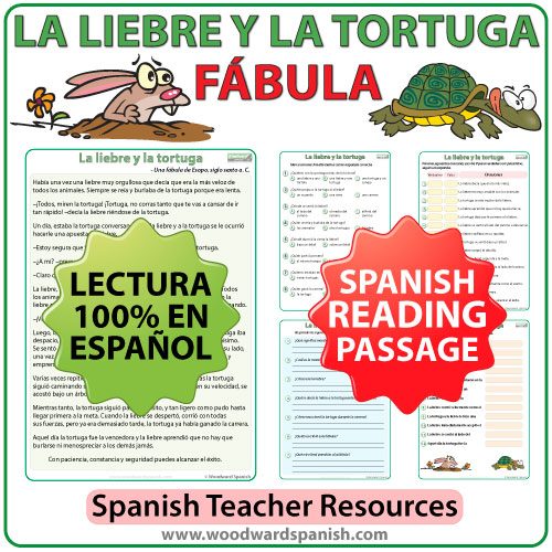 Fable in Spanish - Fábula en español - La liebre y la tortuga