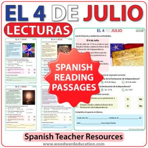 Spanish Reading - 4 de Julio