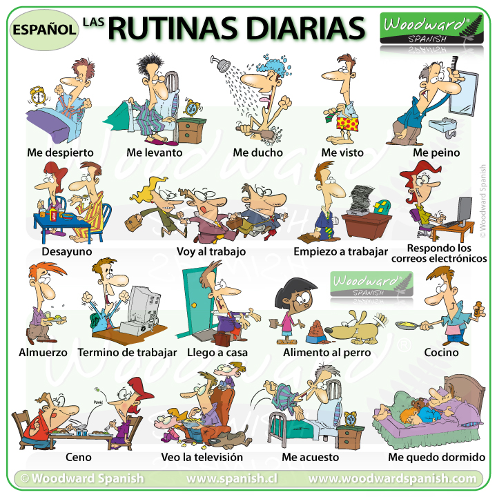 Rutinas Diarias en español - Daily Routines in Spanish