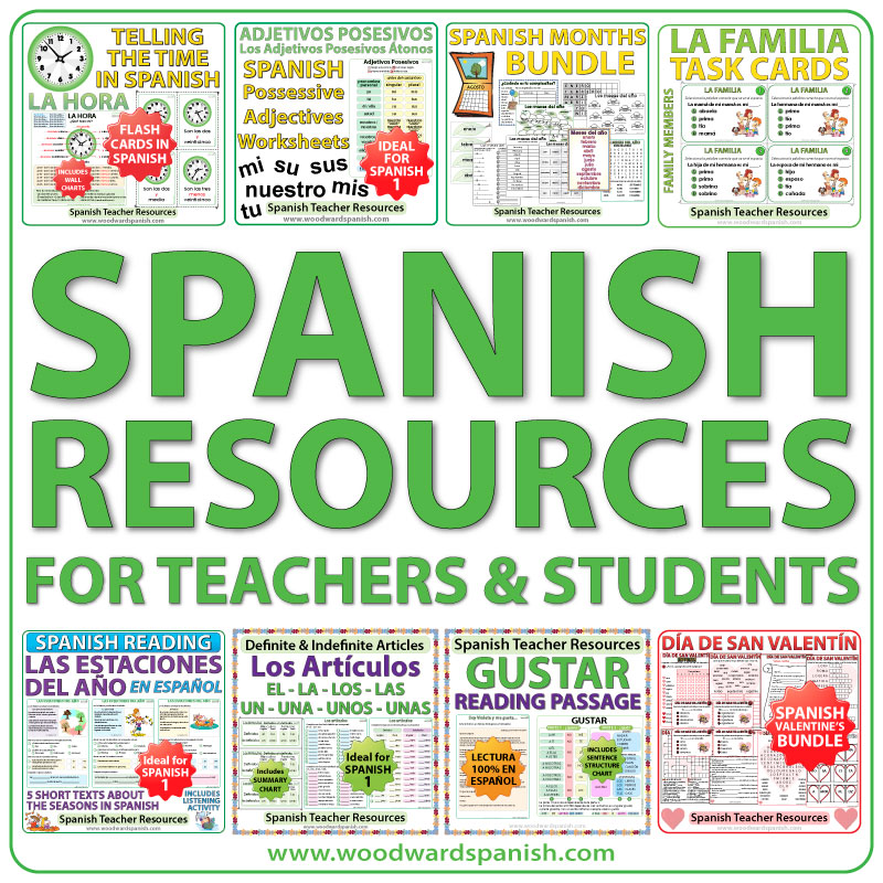 Spanish resources for teachers and students - Learn Spanish with Woodward Spanish - ELE